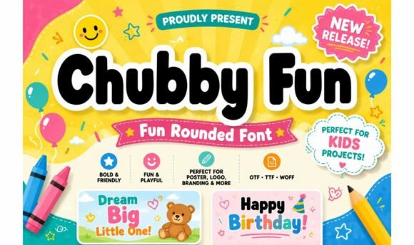 Chubby Fun: A Playful Font for Expressive Design