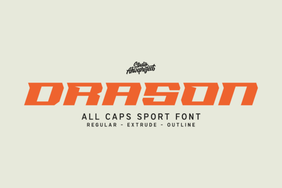 Drason: The Bold Sport Font That Elevates Your Design
