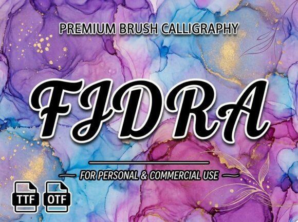 Fidra: A Bold Script Font for Artisanal Design