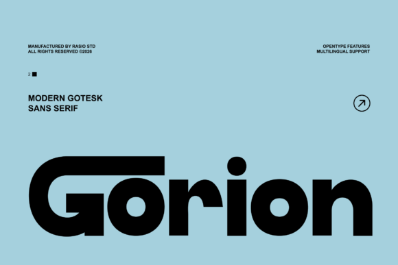 Gorion: A Modern Grotesk Font for Professional Design