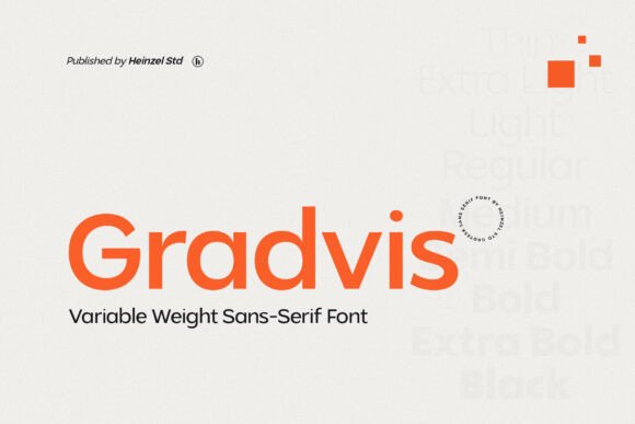 Gradvis: A Modern Font for Clear and Versatile Design