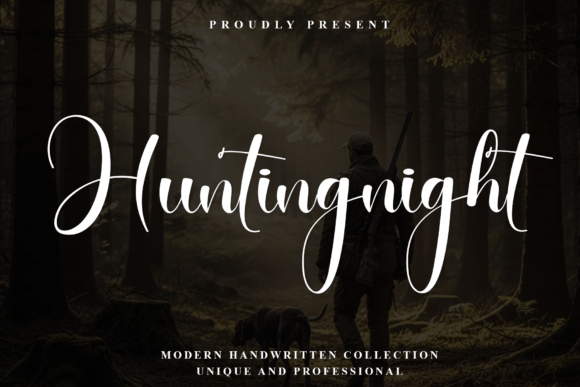 Huntingnight: A Signature Font for Elegant Design