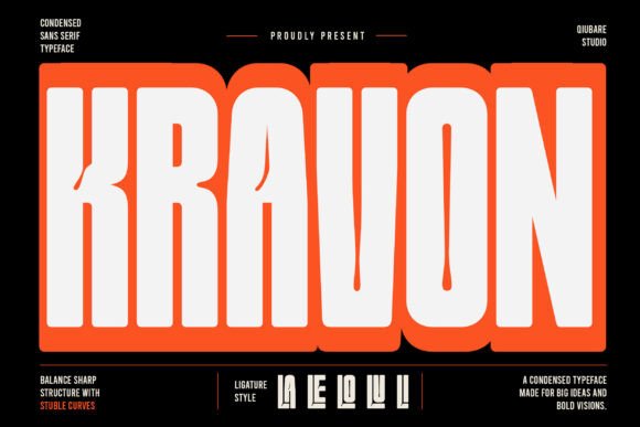 Kravon: A Bold Font for Modern Design