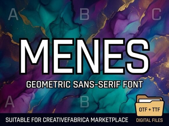 Menes: A Bold Statement in Typography