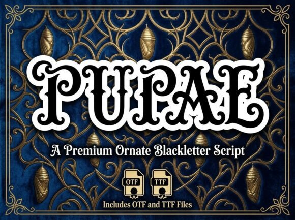 Pupae: A Regal Script for Timeless Elegance
