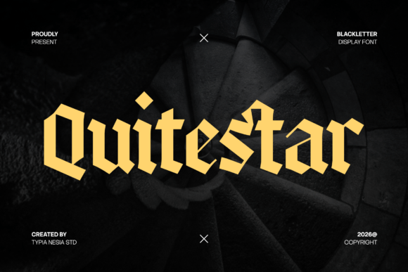 Quitestar: Bold Gothic Font for Powerful Design