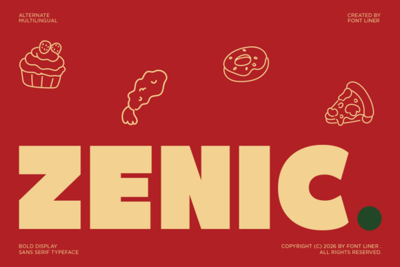 Zenic: A Bold, Playful Font for Modern Design